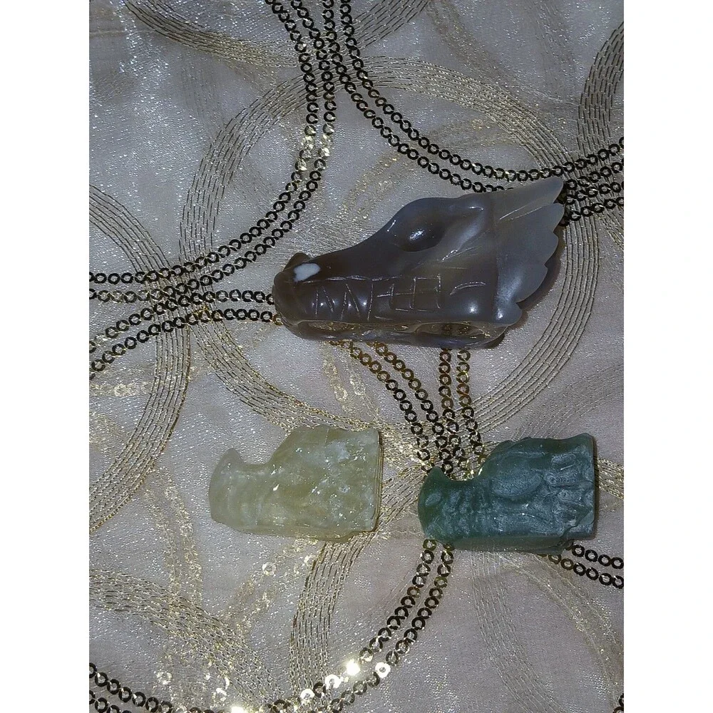 Crystal Dragon Carvings